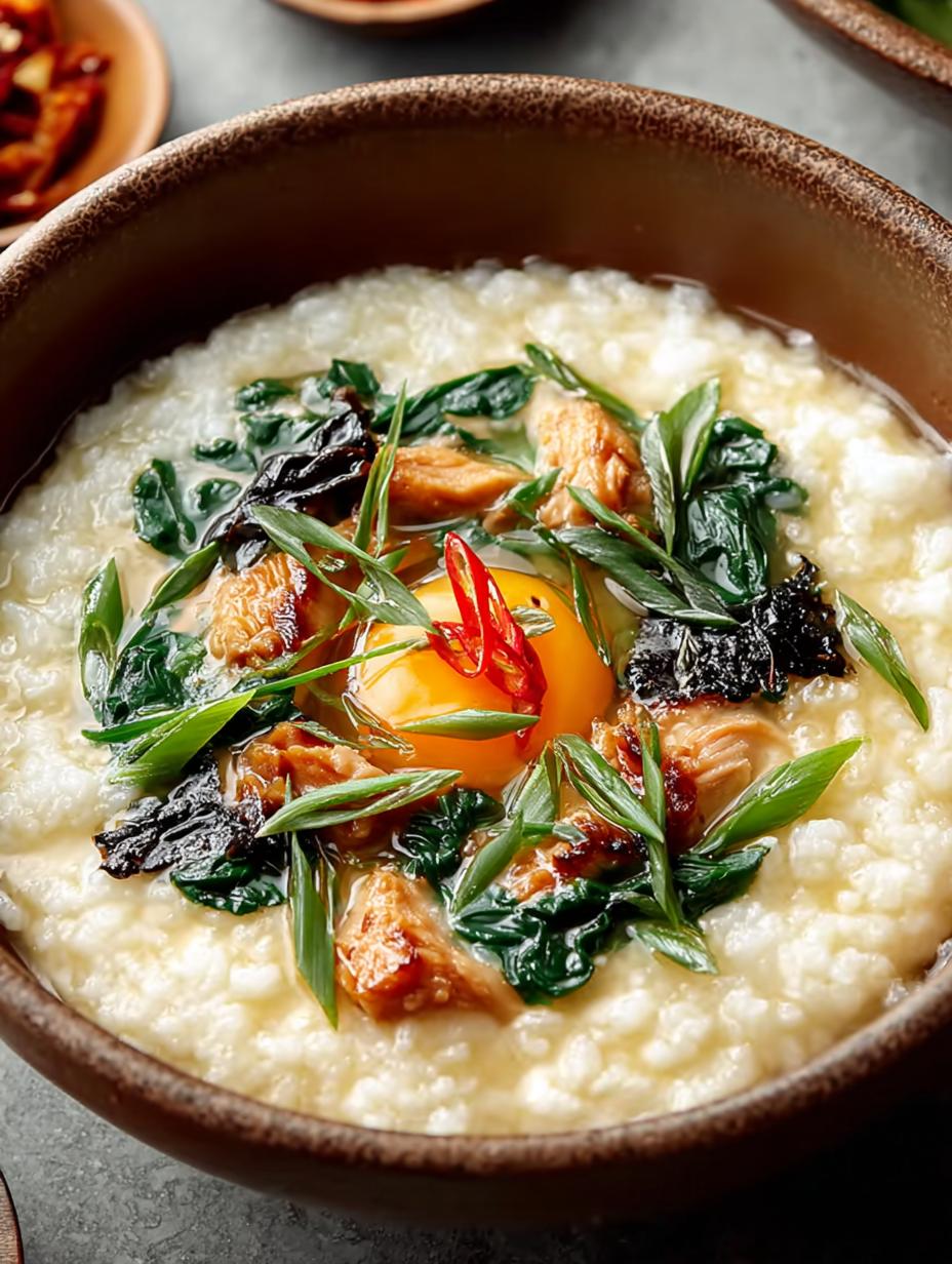 Delicious bowl of Tonyuu Zosui with fresh ingredients