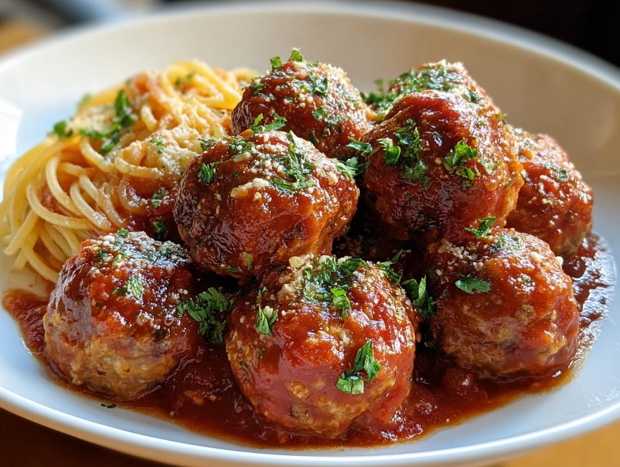 Ingredients for homemade turkey meatballs marinara