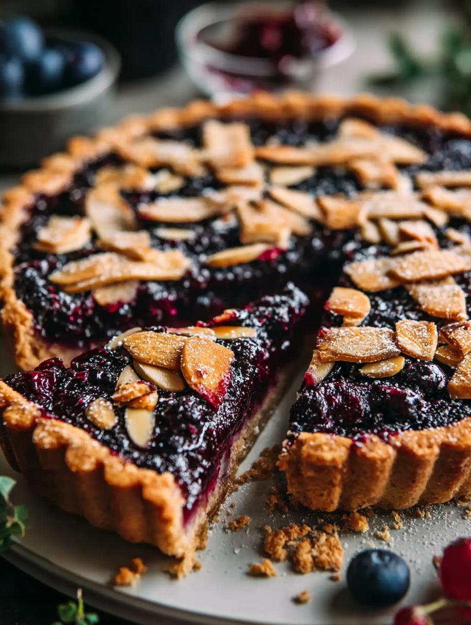 Vegan Blueberry Pie Almond: 1 Blissful Slice 5 Vegan Blueberry Pie Almond: 1 Blissful Slice - Vegan Blueberry Pie Almond - additional detail