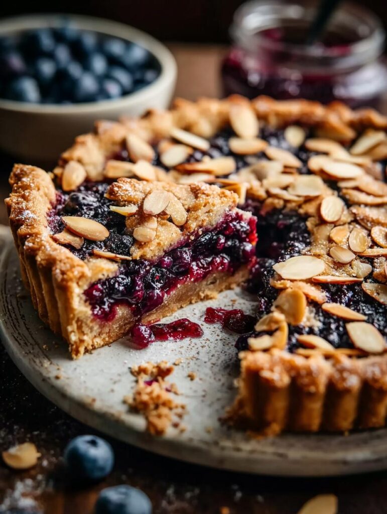 Vegan Blueberry Pie Almond