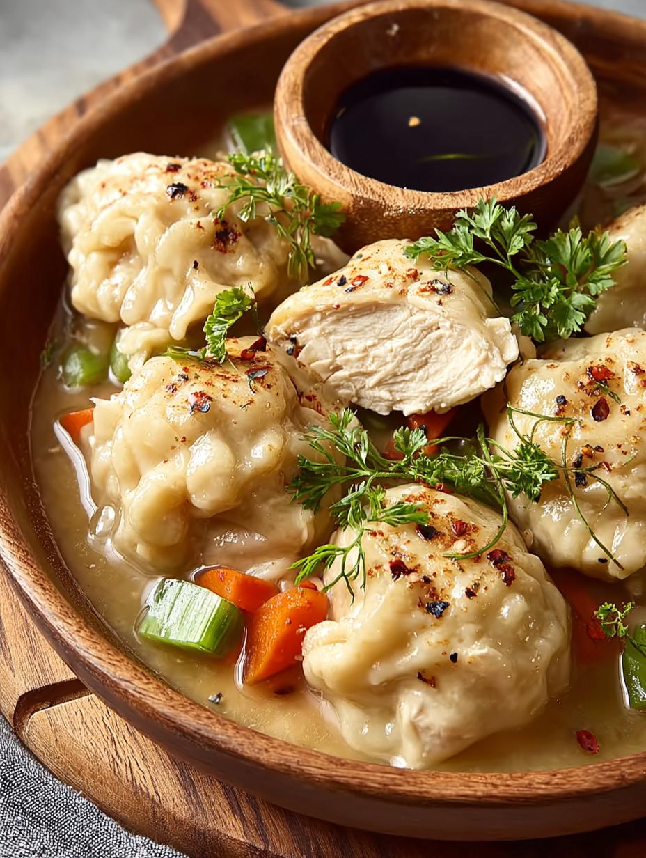 Vegan Chicken Dumplings