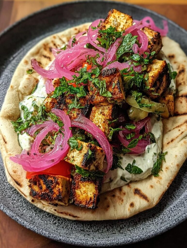 Vegan Greek Souvlaki Wrap