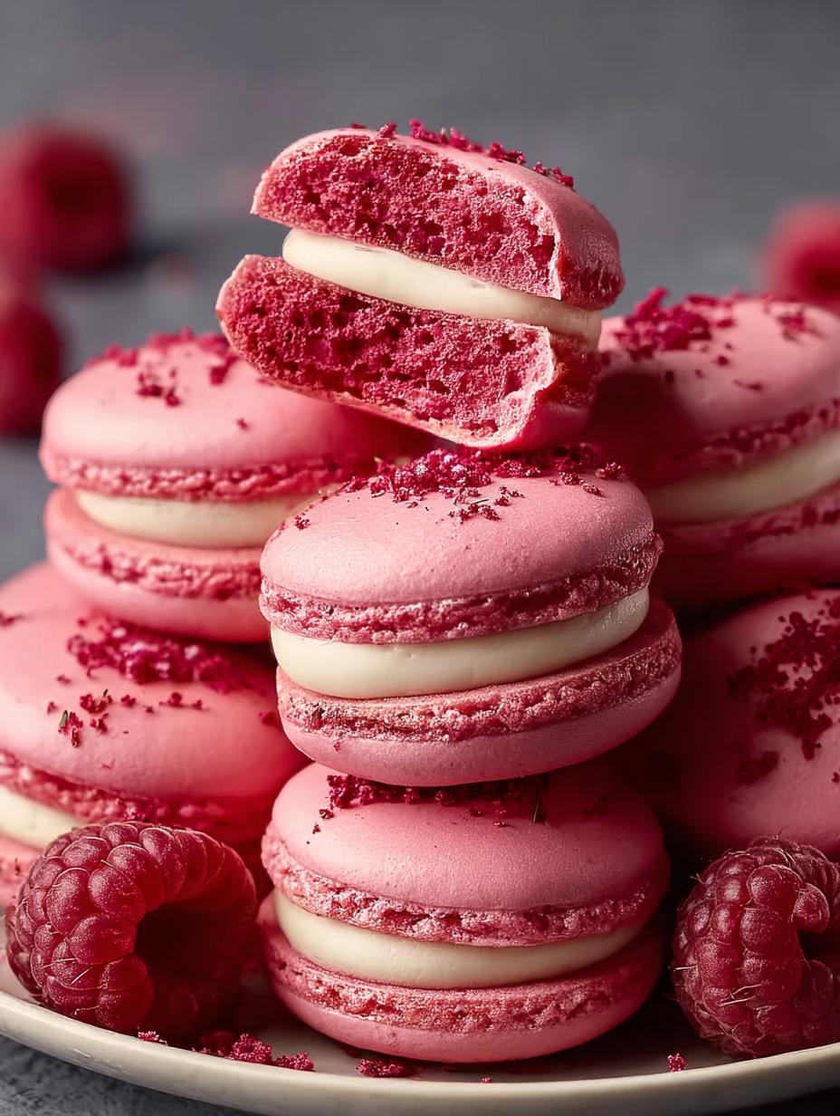 Vegan Raspberry Macarons Dairy