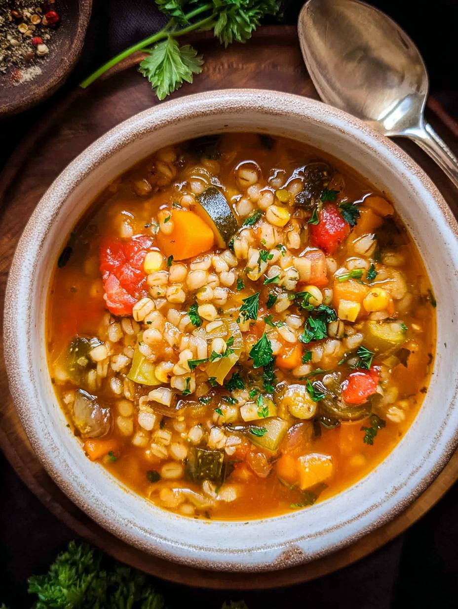 Incredible Vegetable Barley Soup: 15-Minute Prep - Sautéing aromatics and mushrooms in a pot