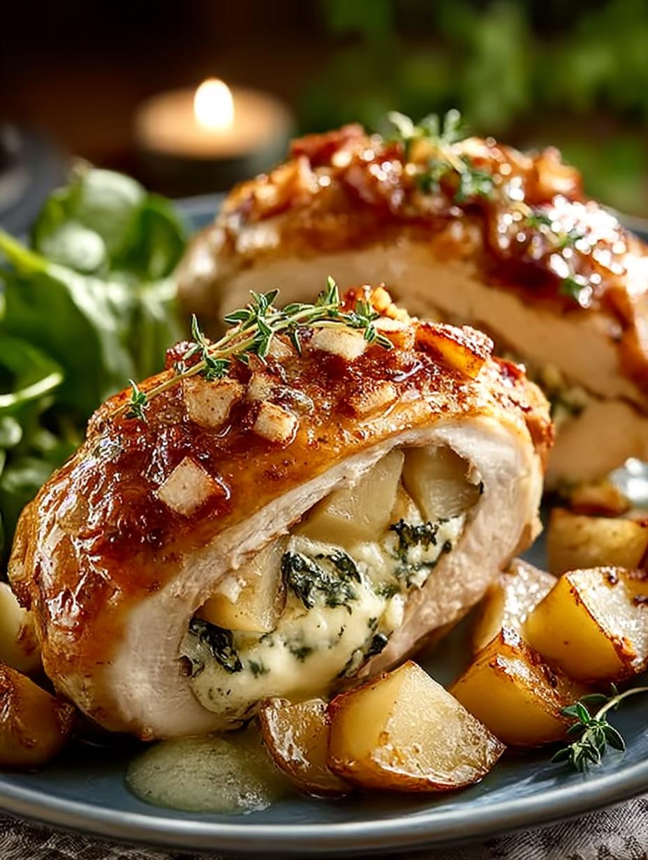 Incredible Apple Brie Stuffed Chicken Recipe for Dinner - Apple Brie Stuffed Chicken - main visual representation