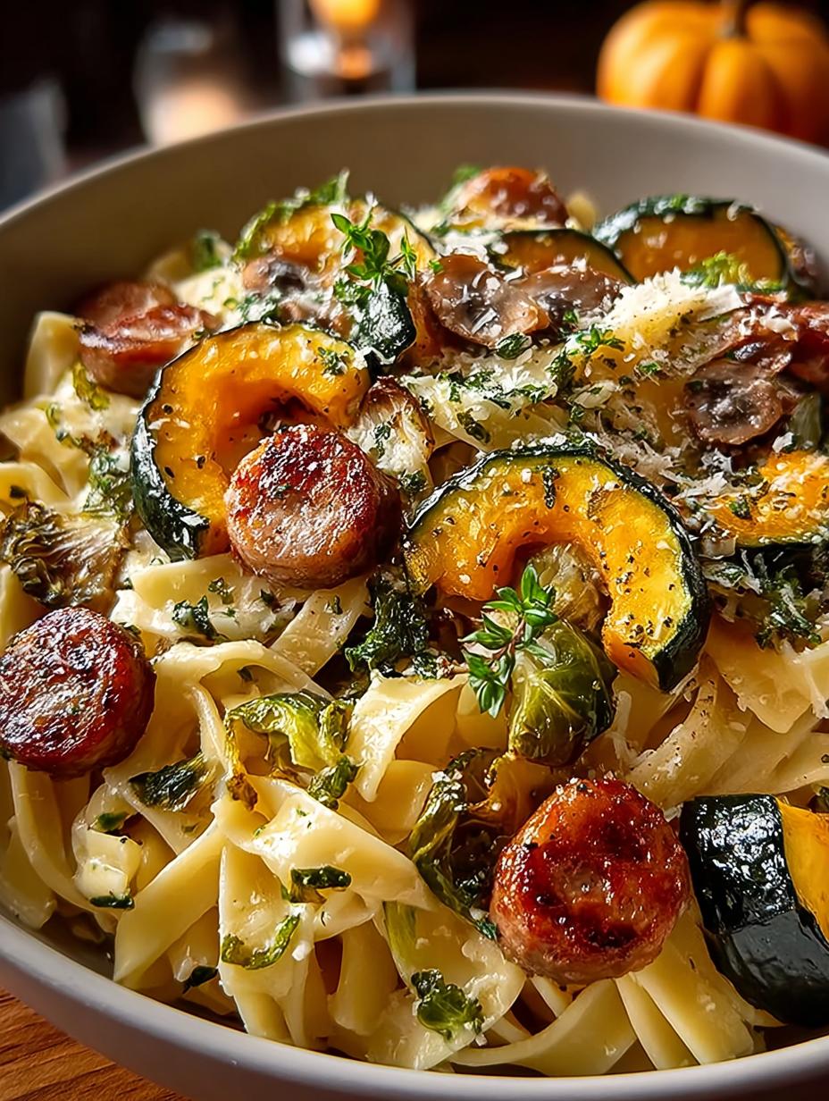 Autumn Sausage Pasta Squash