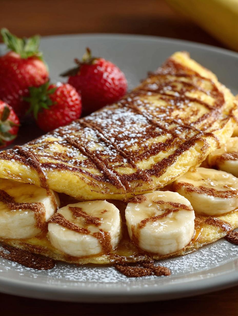 Delicious Banana Cinnamon Omelette Recipe in 8 Minutes - Banana Cinnamon Omelette - main visual representation