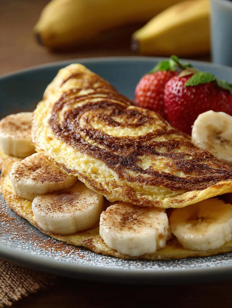 Banana Cinnamon Omelette