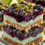 Blackberry Pistachio Dessert Bars