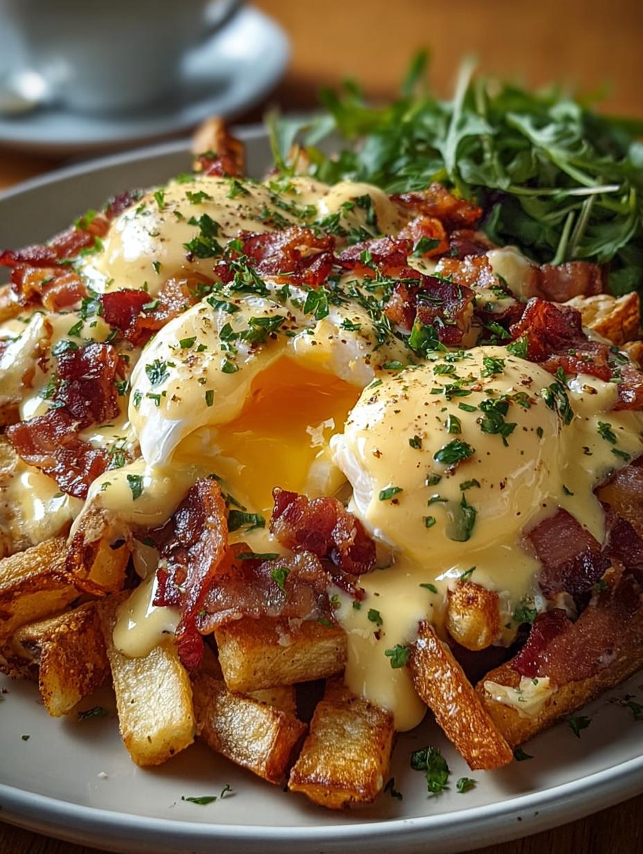 Breakfast Poutine with Hollandaise