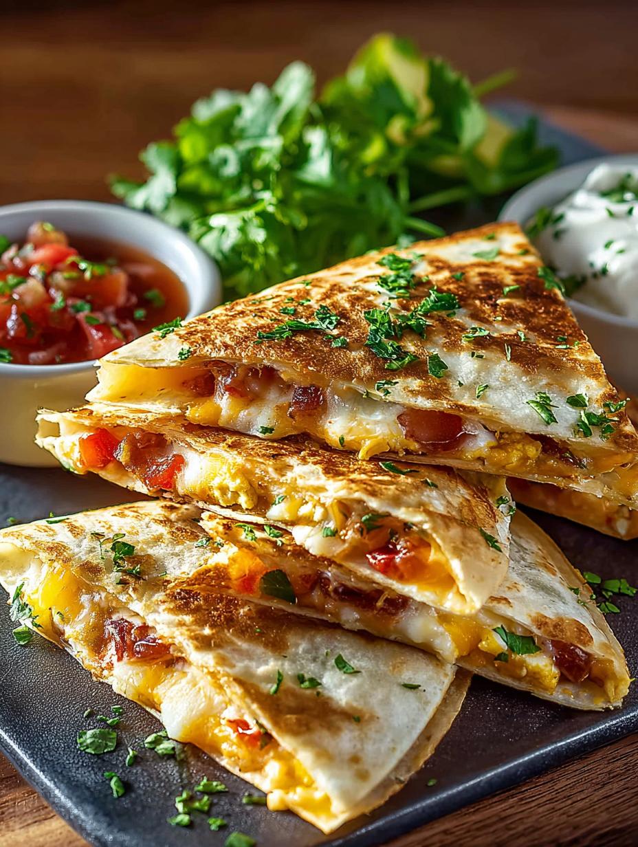 Delicious Breakfast Quesadillas Ready in Just 15 Minutes - Breakfast Quesadillas - main visual representation