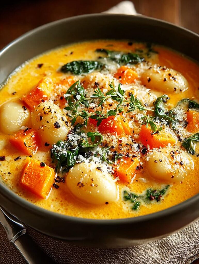 Butternut Squash Gnocchi Soup