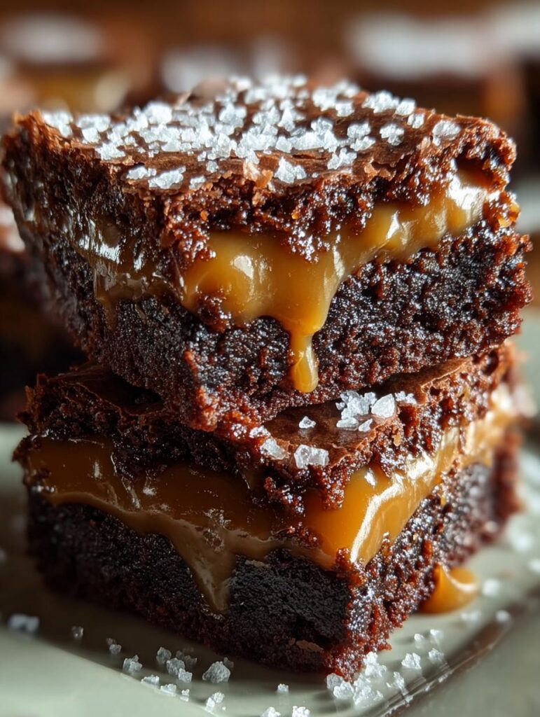 Cake Mix Caramel Brownies