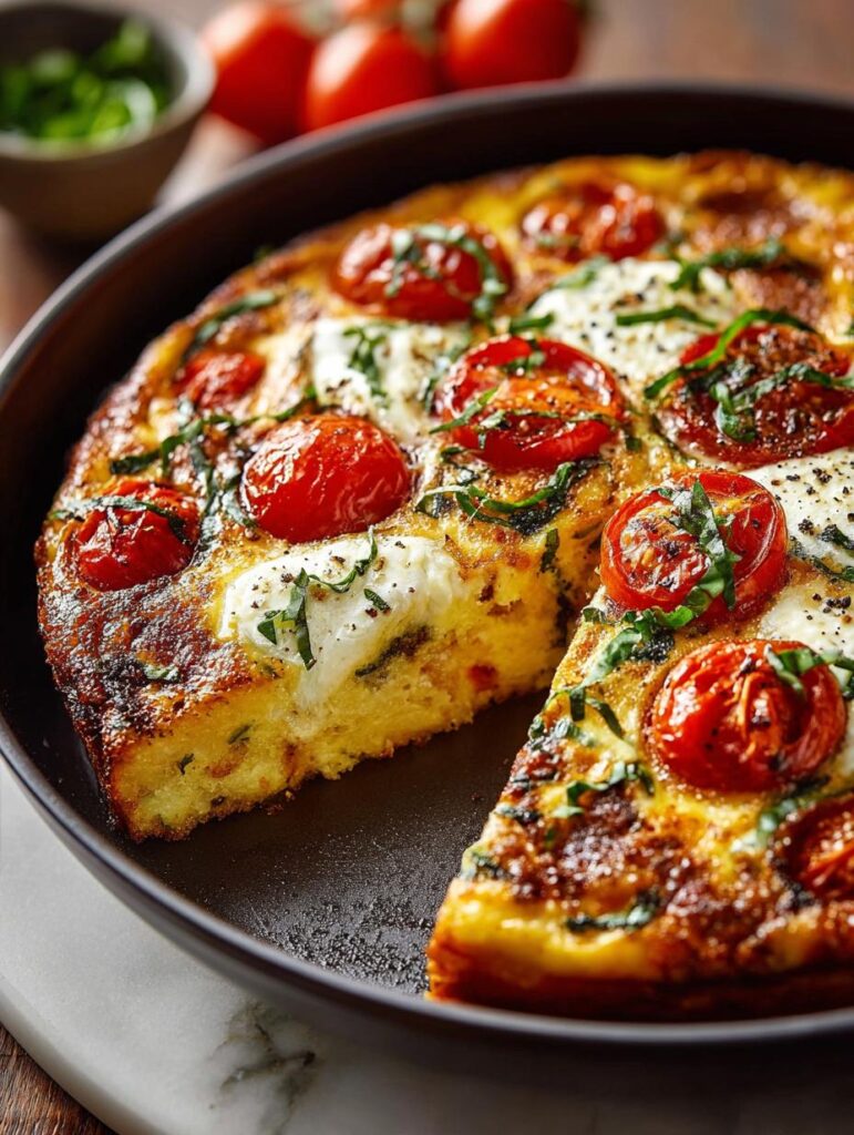 Caprese Frittata with Fresh