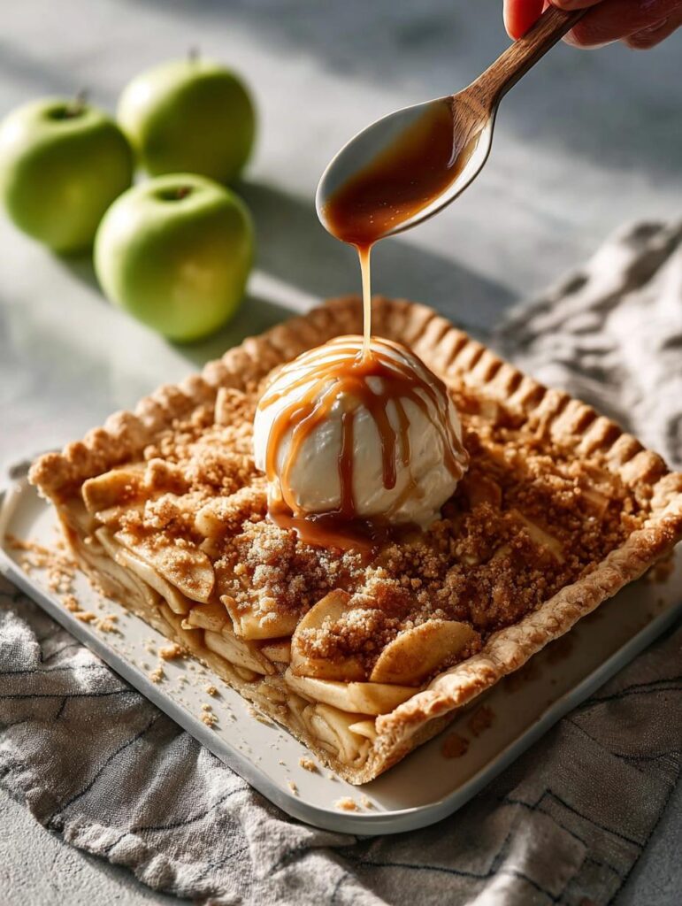 Caramel Apple Slab Pie