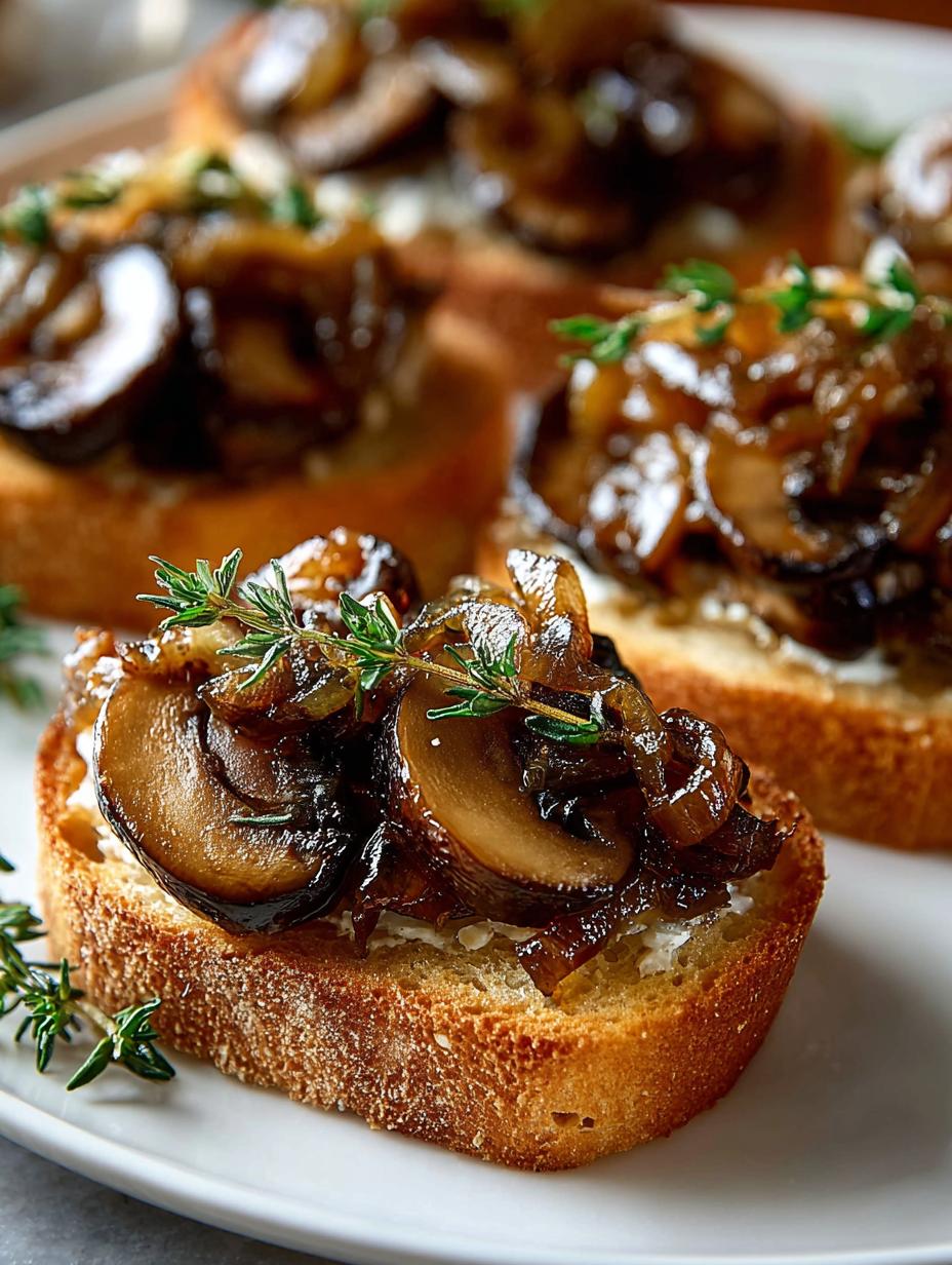 Delicious Caramelized Onion Mushroom Crostini Recipe 5 Delicious Caramelized Onion Mushroom Crostini Recipe - Caramelized Onion Mushroom Crostini - main visual representation