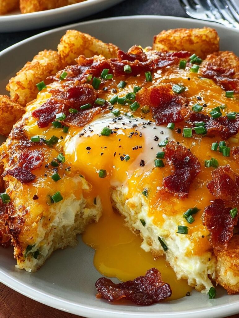 Cheesy Tater Tot Breakfast