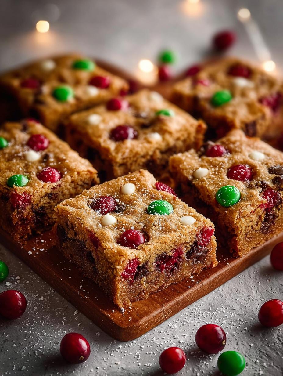 Chewy Christmas Blondies with M&Ms: A Festive Delight - Chewy Christmas Blondies with - main visual representation