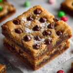 Chewy Christmas Blondies with