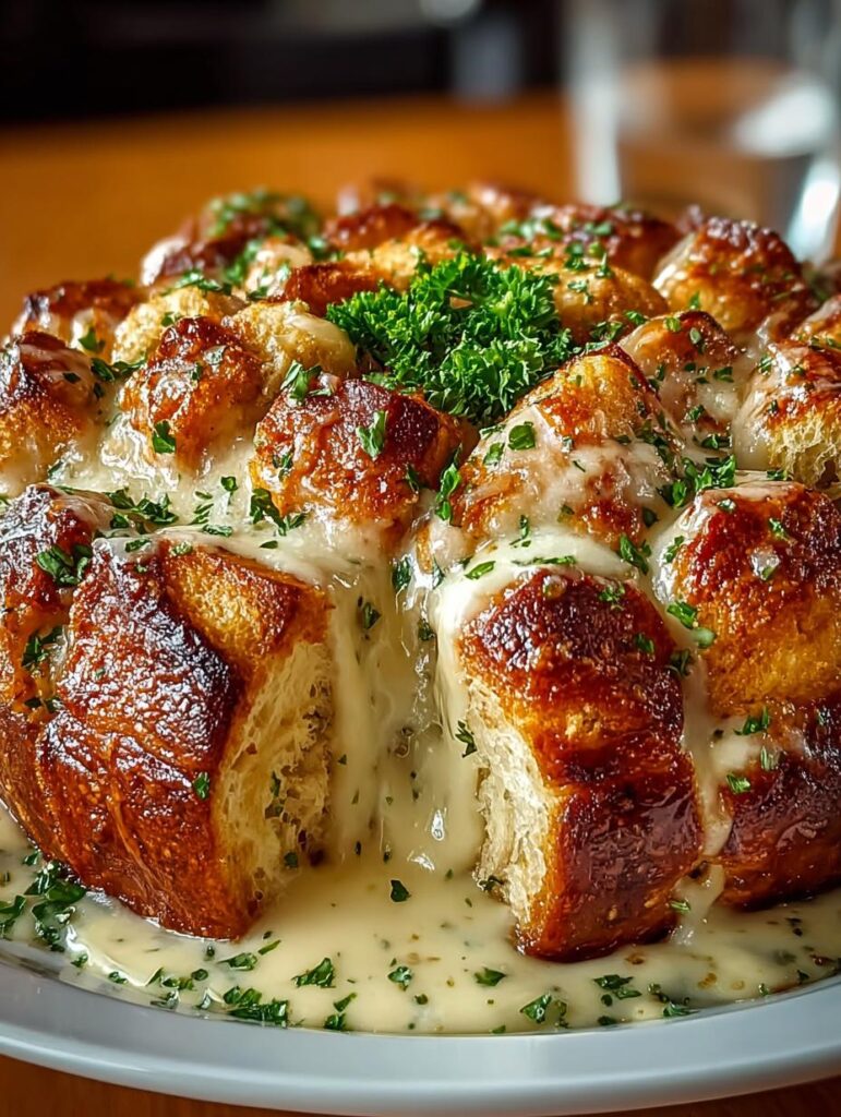 Chicken Alfredo Monkey Bread