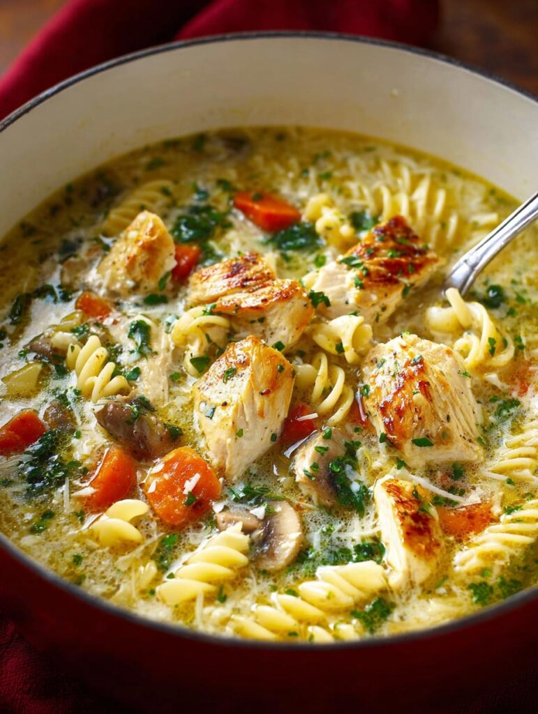 Chicken Pasta Soup with