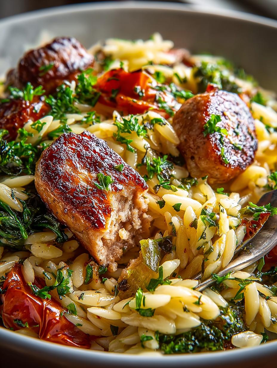 Delicious Chicken Sausage Orzo: 30-Minute Comfort Meal - Chicken Sausage Orzo - main visual representation