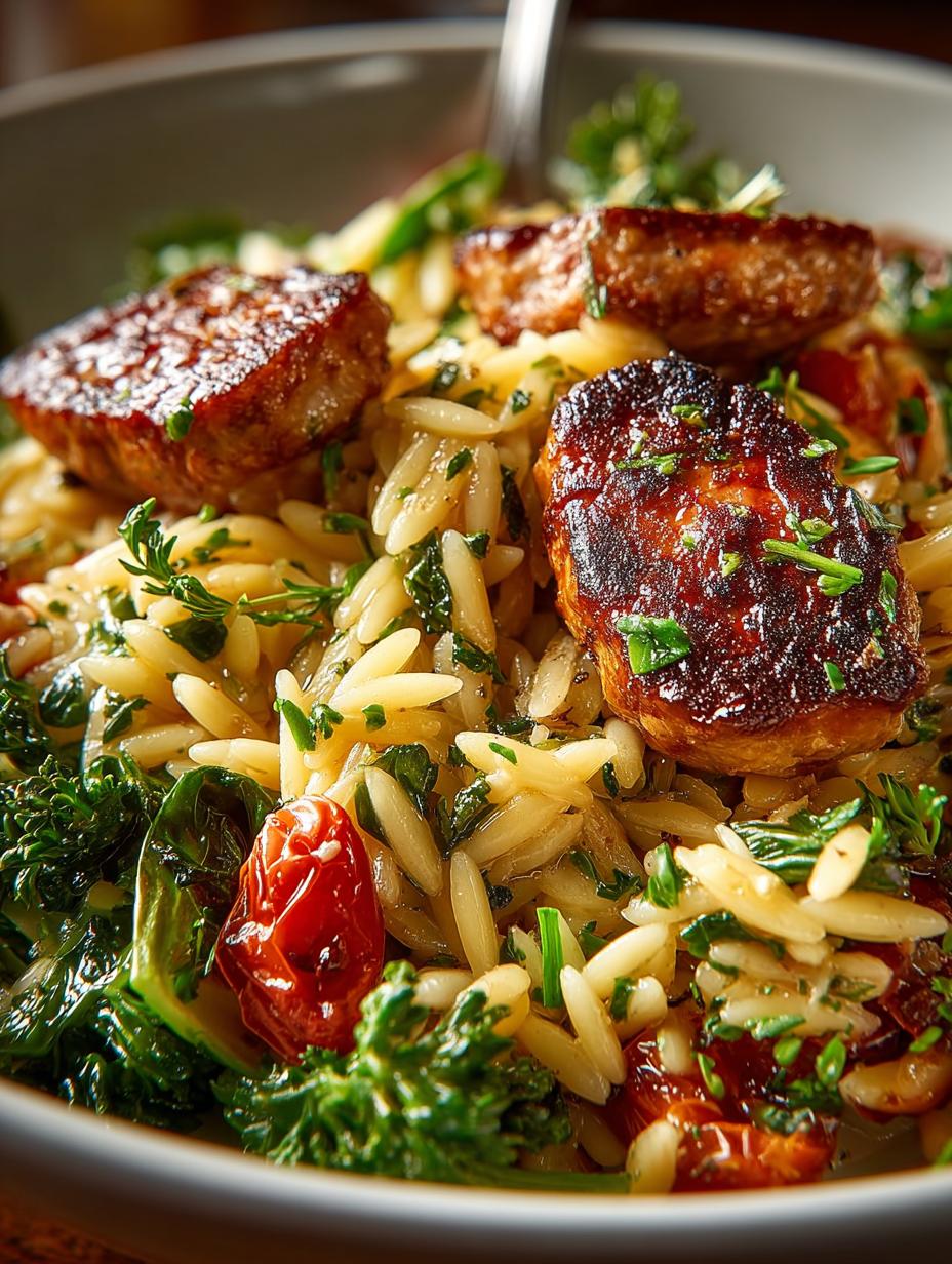 Delicious Chicken Sausage Orzo: 30-Minute Comfort Meal - Chicken Sausage Orzo - additional detail