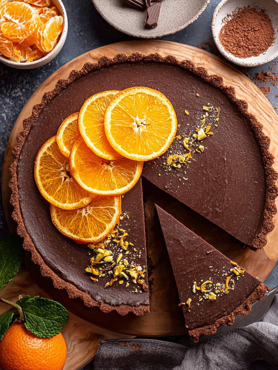 Sensational Chocolate Orange Tart Magic - Chocolate Orange Tart - main visual representation