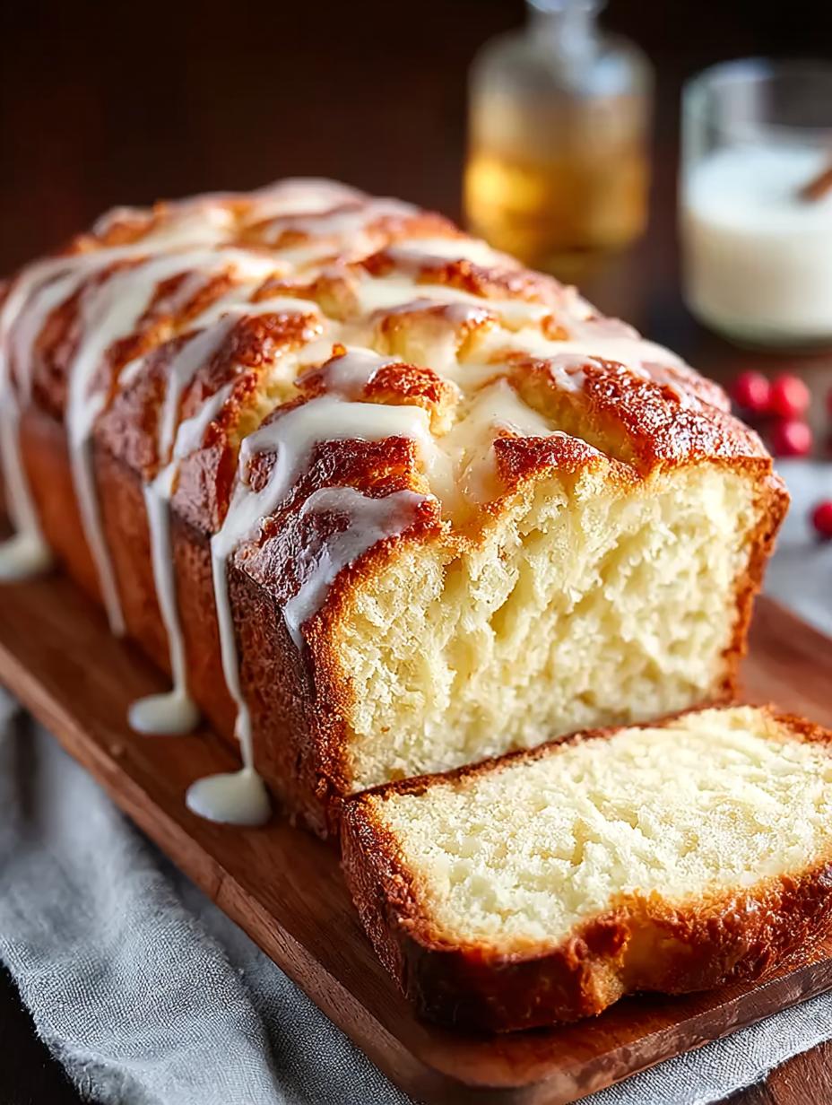 Christmas Eggnog Bread
