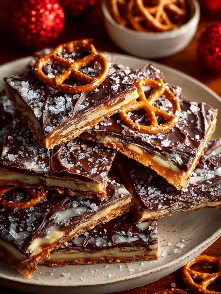 Christmas Saltine Candy Bars