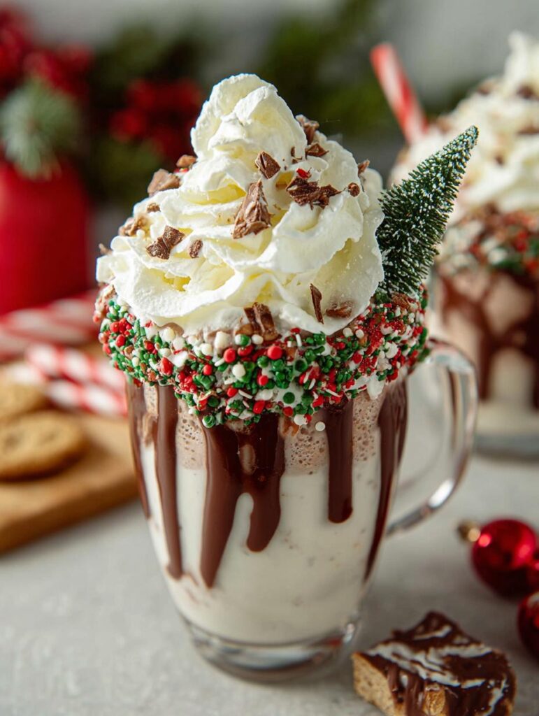 Christmas Tree Cake Milkshake