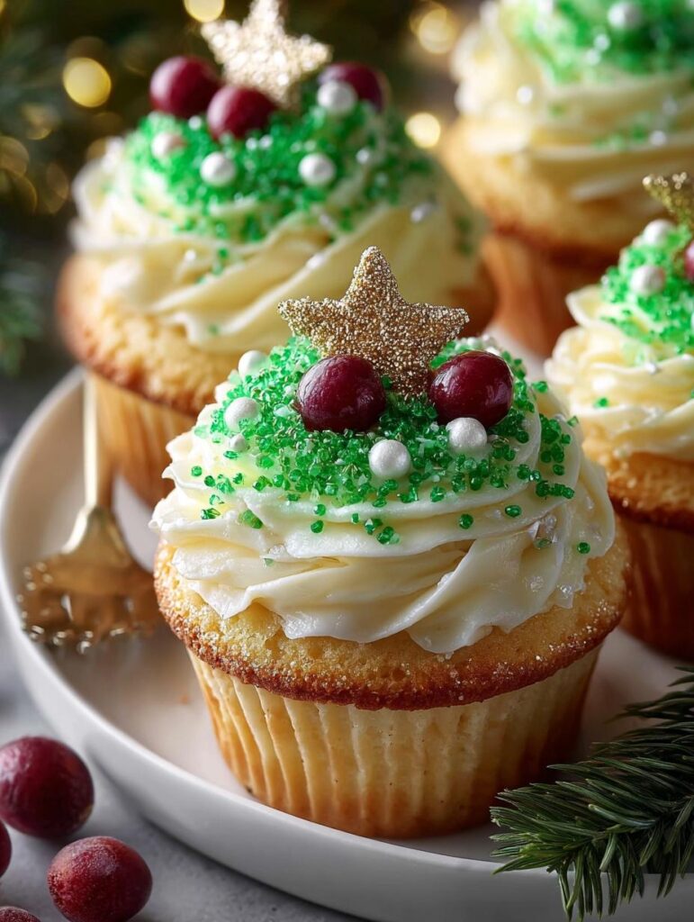 Christmas Tree Cupcakes