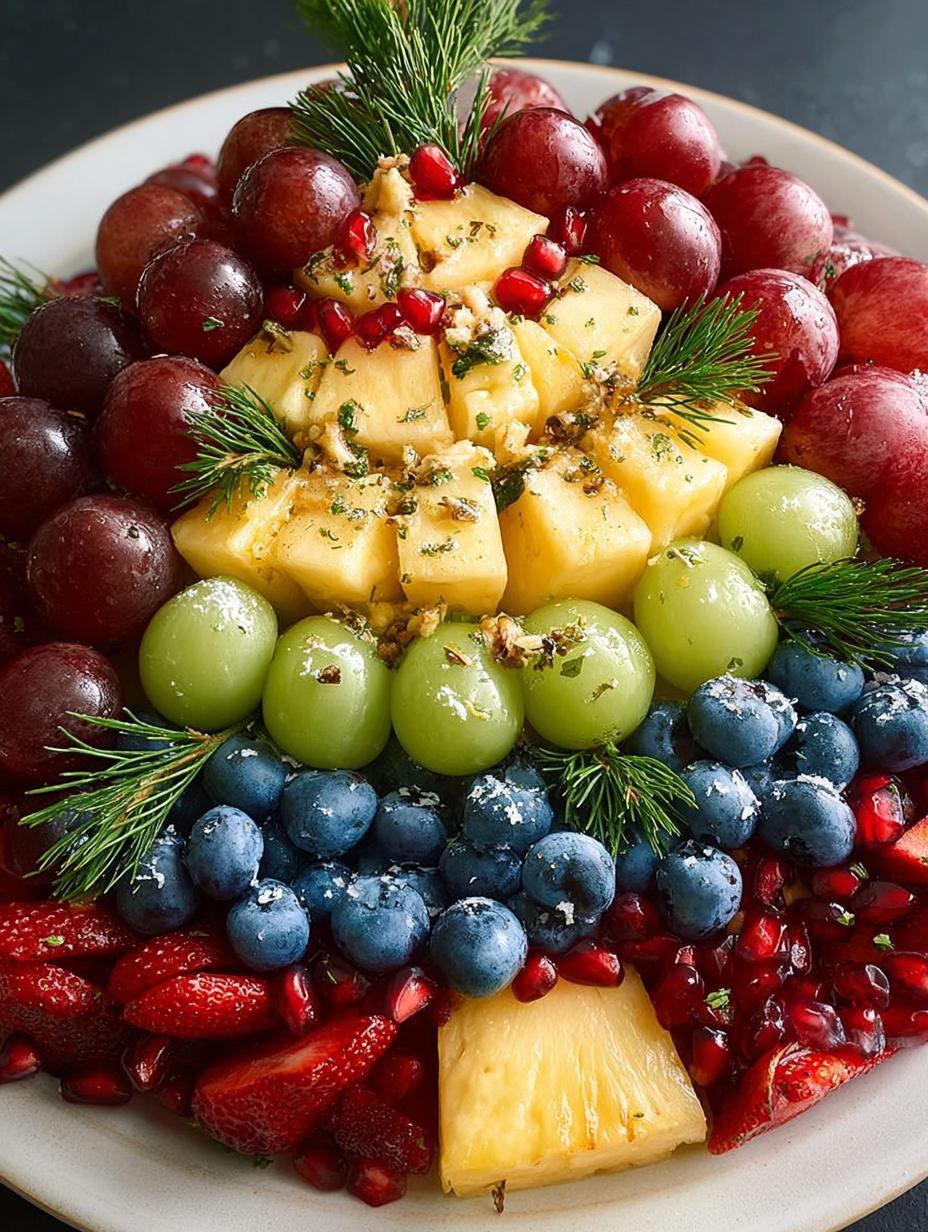 Christmas Tree Fruit Platter: 7 Tips for a Healthy Treat - Christmas Tree Fruit Platter - additional detail