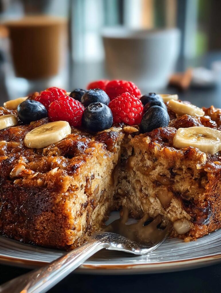 Cinnamon Spice Oatmeal Bake