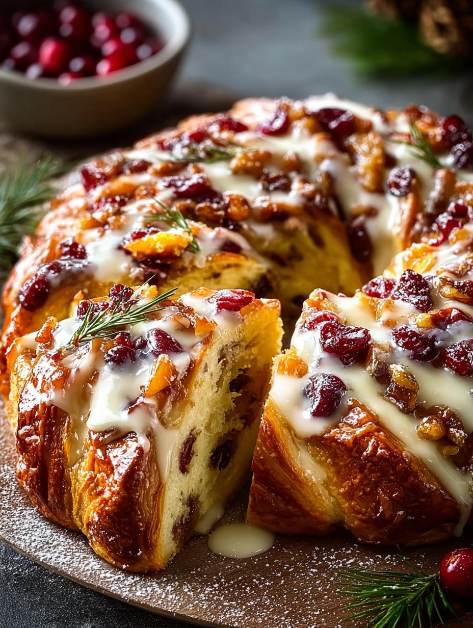Delightful Cranberry Apricot Couronne for Your Holidays - Cranberry Apricot Couronne - main visual representation