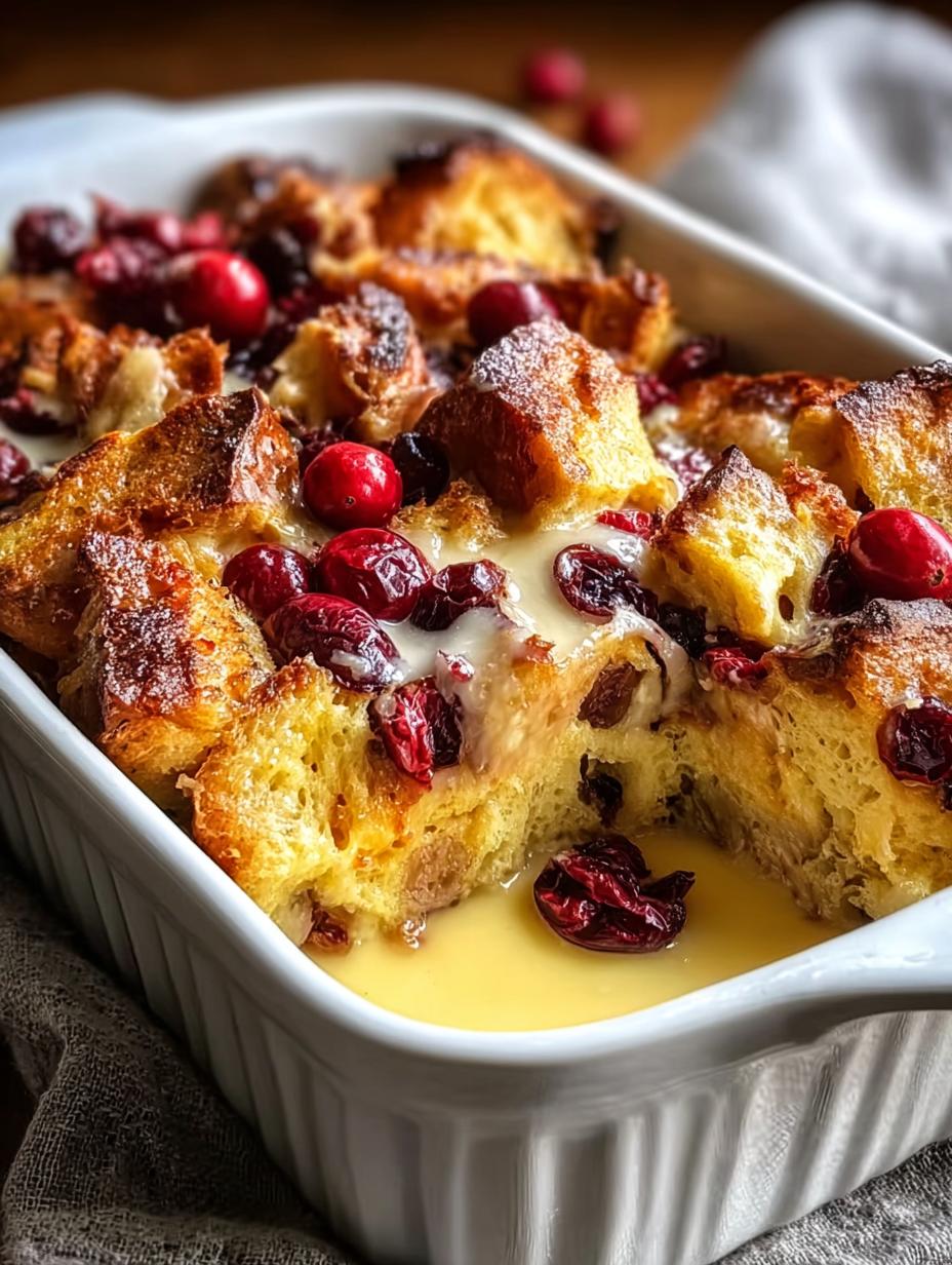 Cranberry Bread Pudding Vanilla: 1 Cozy Comfort Dish - Cranberry Bread Pudding Vanilla - main visual representation