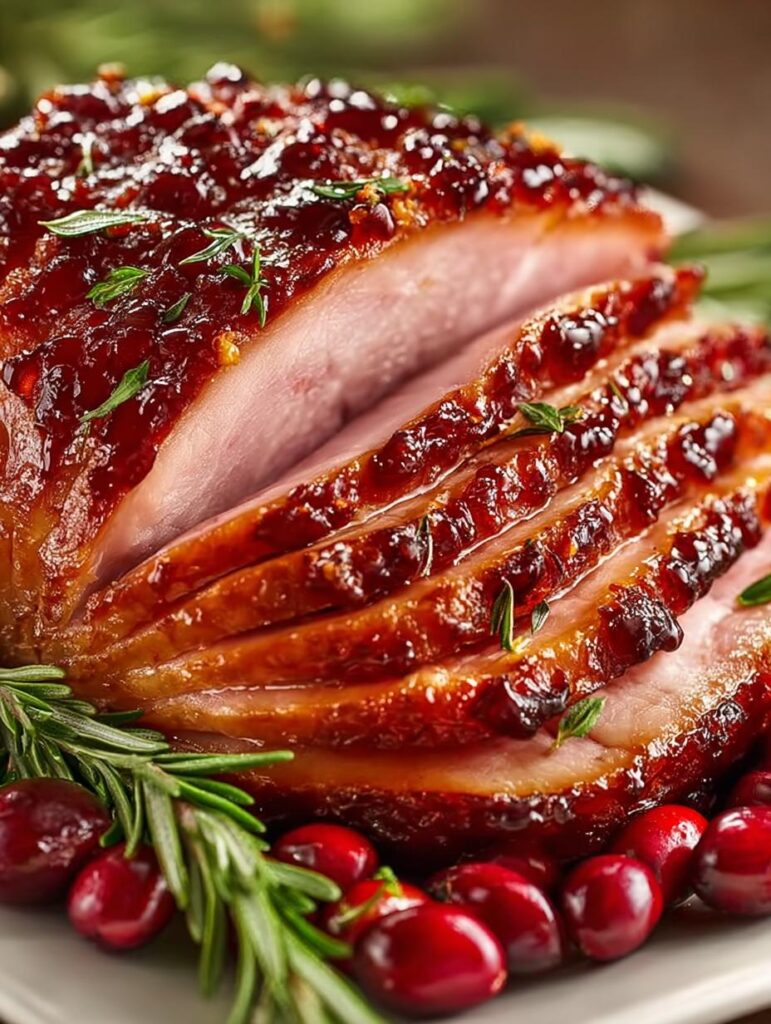 Cranberry Glazed Ham