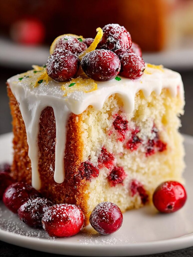 Cranberry Orange Cake with