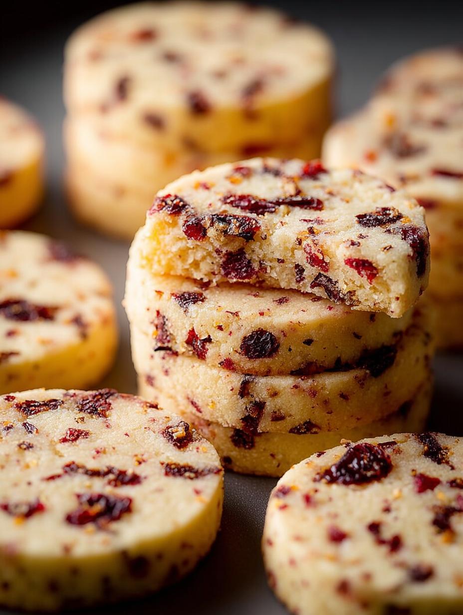 Delicious Cranberry Orange Shortbread Cookies Recipe - Cranberry Orange Shortbread Cookies - main visual representation
