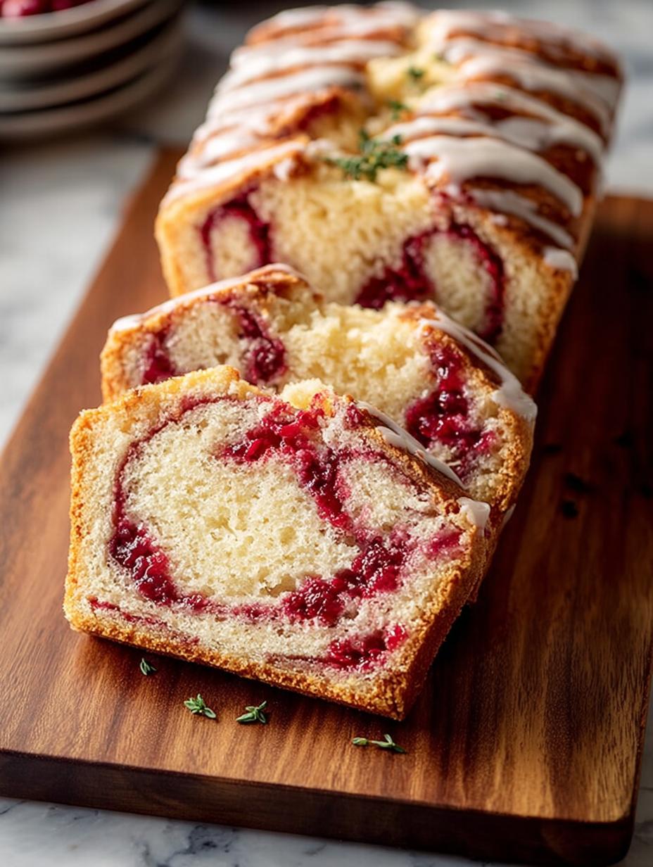 Delicious Cranberry Swirl Pound Cake Recipe: 1 Amazing Treat - Cranberry Swirl Pound Cake - main visual representation