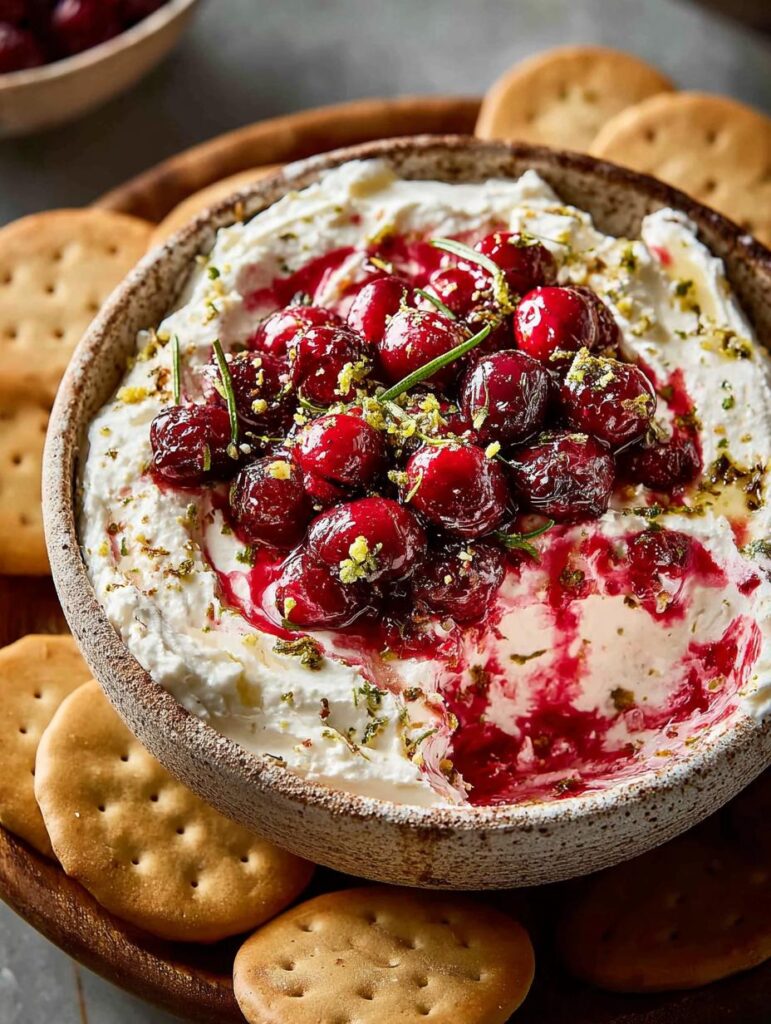Cranberry Whipped Feta Dip