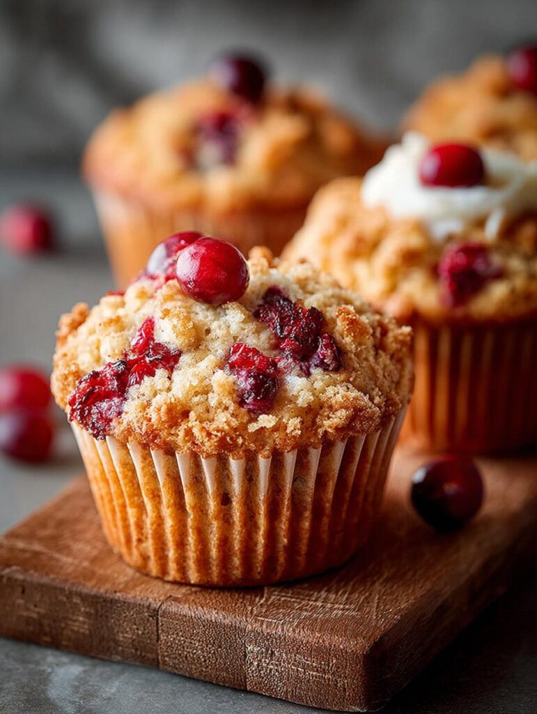 Cranberry Yogurt Muffins