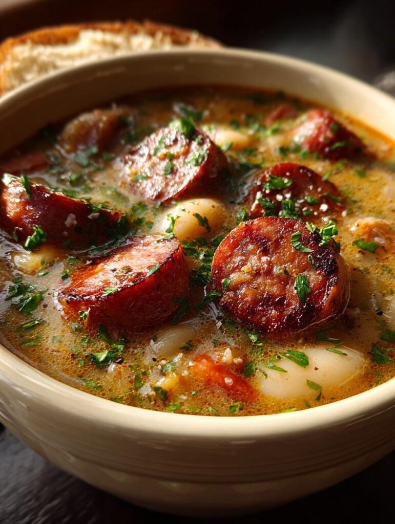 Creamy Bean Soup Kielbasa