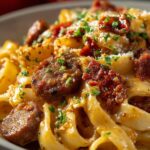 Creamy Cajun Sausage Pasta