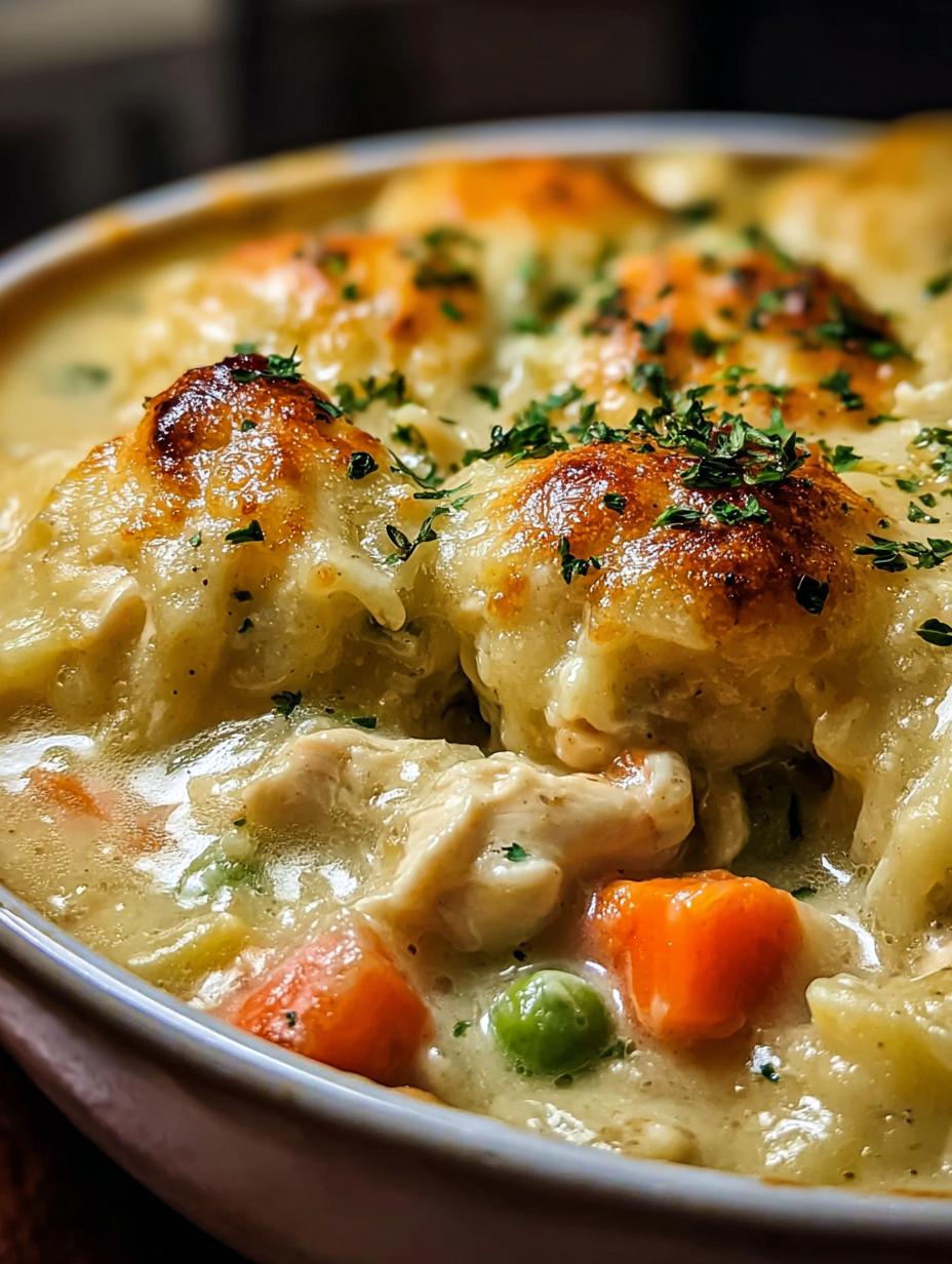 Creamy Chicken Pot Pie: 1 Hug in a Bowl - Creamy Chicken Pot Pie - additional detail