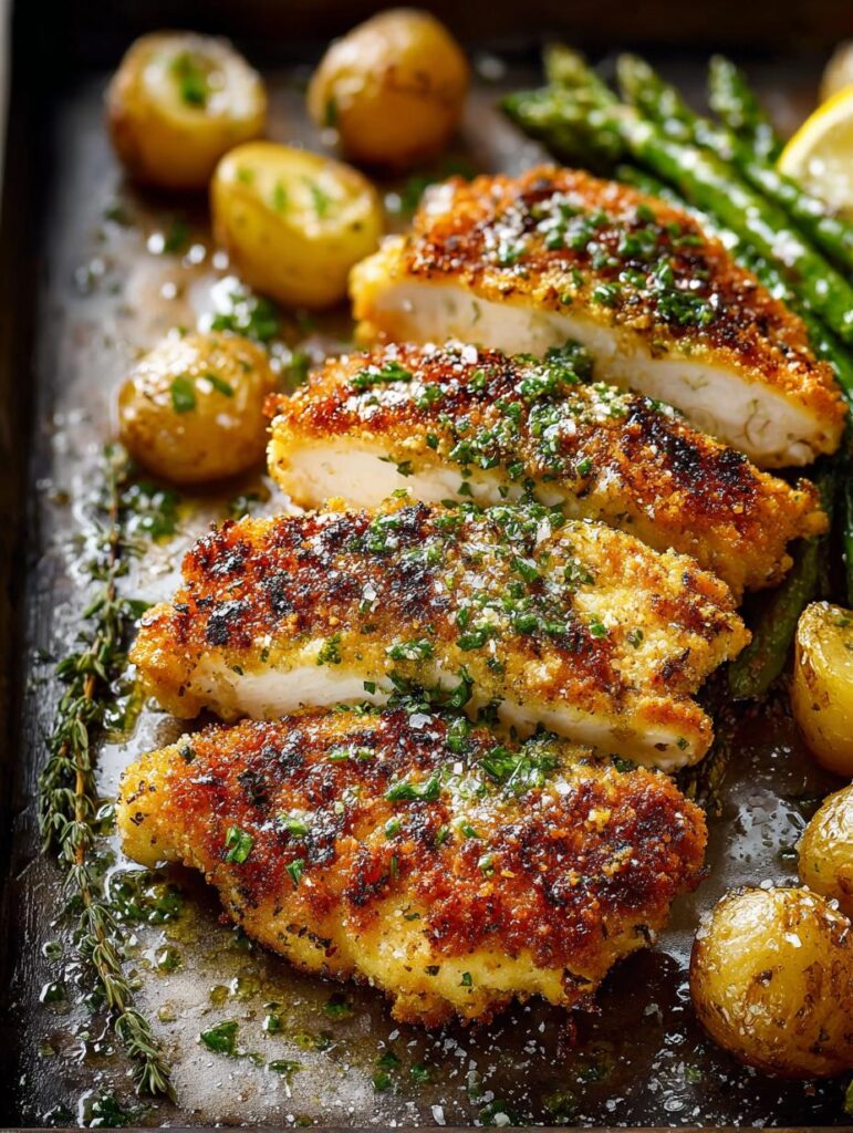 Crispy Parmesan Garlic Chicken