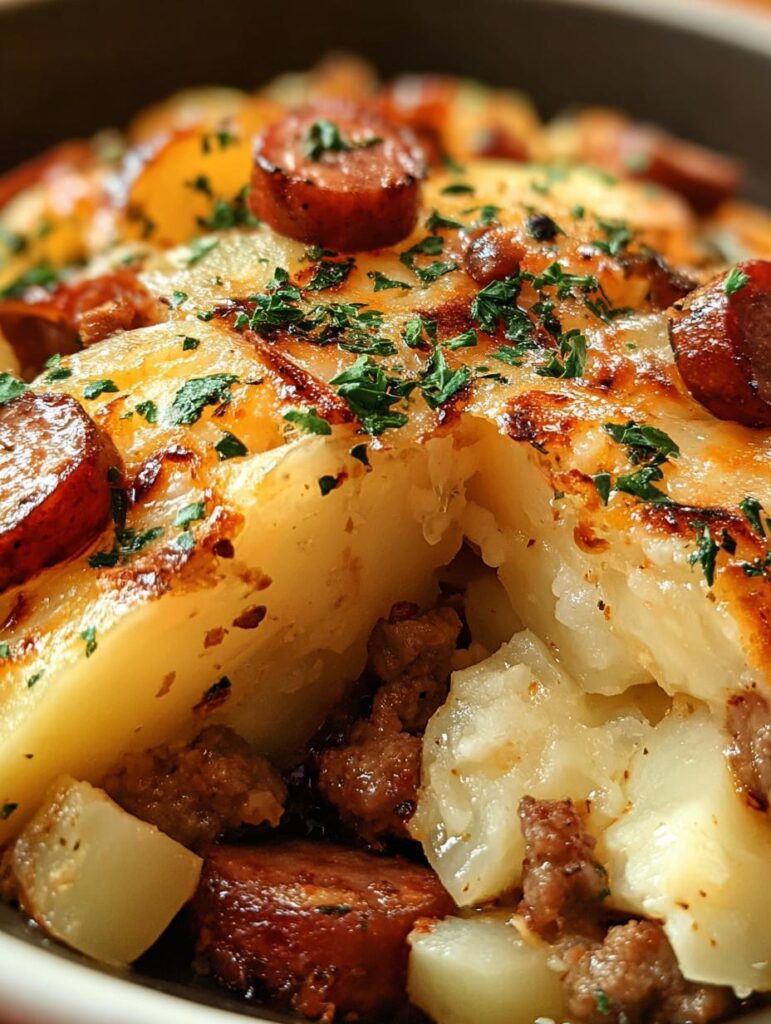 Crockpot Cheesy Potatoes Beef