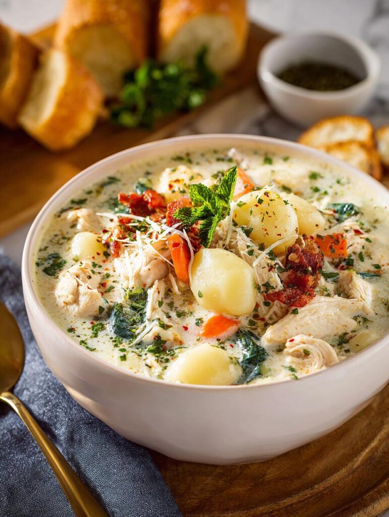 Crockpot Chicken Gnocchi Soup