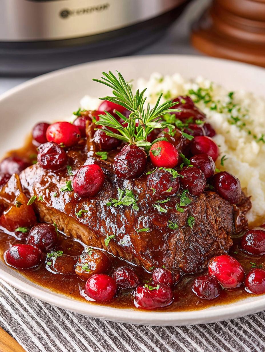 Crockpot Cranberry Pot Roast