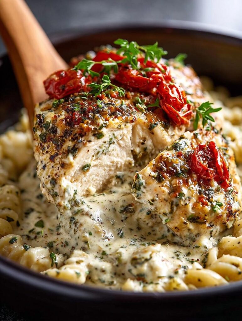 Crockpot Parmesan Garlic Chicken